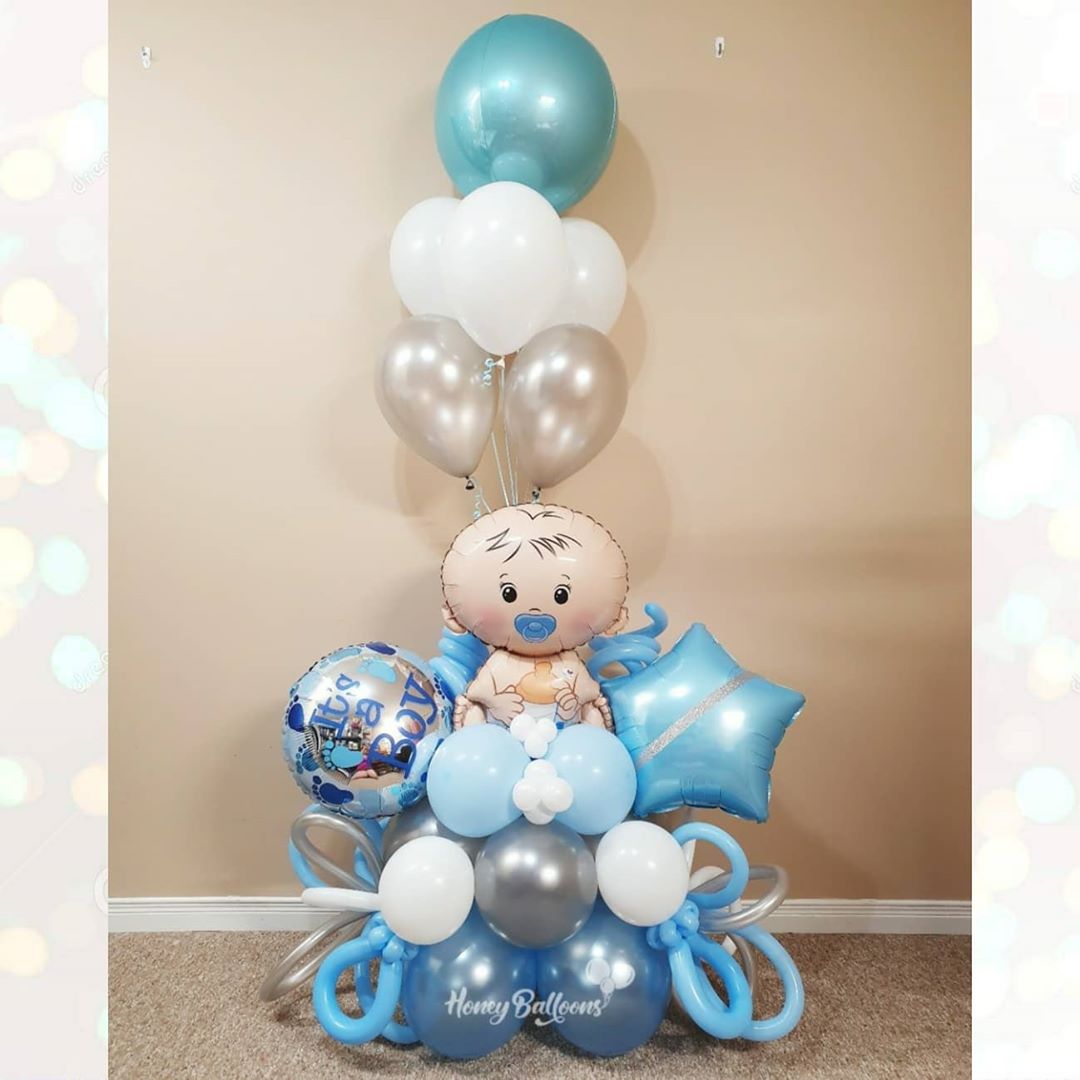 Big Size Baby Shower Balloon Bouquet – Honey Balloons Canada